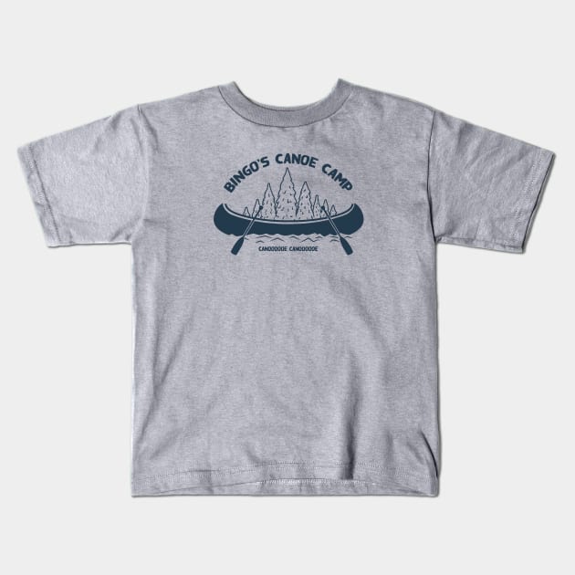 Bingo's Canoe Camp Kids T-Shirt by Cat Bone Design